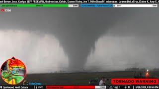  Chasing a STRONG TORNADO Threat in North Dakota - LIVE STORM CHASERS