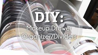 DIY Makeup Drawer Organizer/Divider