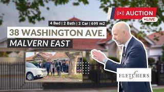 Live Auction @ 38 Washington Avenue, Malvern East