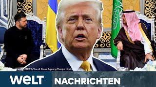 SAUDI-ARABIEN: Ukraine hofft auf Durchbruch – Trump setzt aber Zick-Zack-Kurs fort | STREAM