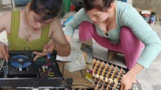 Full video of electronic repair, TV amplifier, speaker, welding machine, electric fan