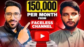 He Makes 150,000/- From His Faceless YouTube Channel Monthly!! [Step By Step]