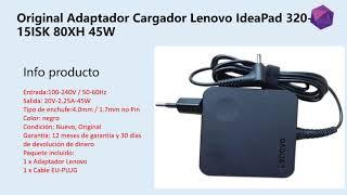 Original Adaptador Cargador Lenovo IdeaPad 320 15ISK 80XH 45W