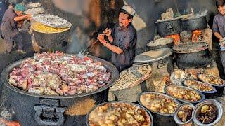 LALCHAPUR ROSH RECIPE  - STREET FOOD PESHAWARI DUM PUKHT MAKING | FOOD VENDORS OF PAKISTAN