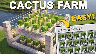 The EASIEST Cactus Farm in Minecraft 1.21 (Tutorial)