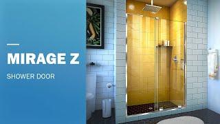 DreamLine Mirage-Z Frameless Shower Door 60 Inch | Sliding Opening
