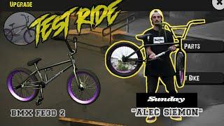 TEST RIDE BMX FE3D 2 || ALEC SIEMON || SUNDAY BIKE