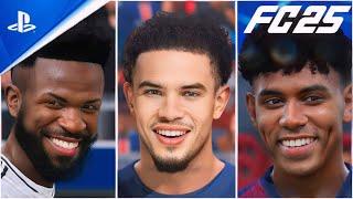 FC 25 | +20 PLAYER FACES ft XAVI SIMONS, BARCOLA, ARDA GULER, GARNACHO | 4K HDR