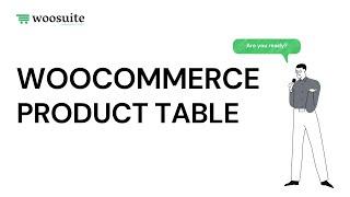 Woocommerce Product Table (Setup Tutorial)