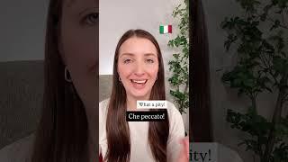 Learn Italian how to say what a pity #italy #italiaonline #learnitalian #italianheritage