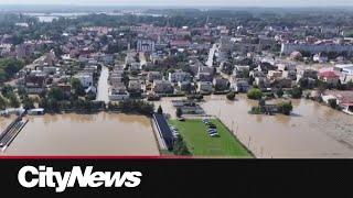 Cleanup efforts continue after flooding in central Europe