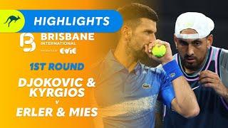 Djokovic & Kyrgios v Erler & Mies - Brisbane International Highlights | Wide World of Sports