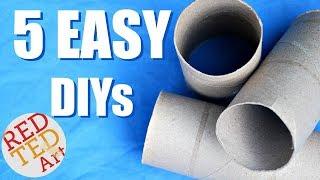 5 DIY Creative Ideas with Toilet Paper Roll - Life Hacks - The Best Out Of Waste DIYs