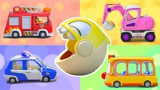 Learn Colors with Street Vehicles | Vehicles Song | Nursery Rhymes & Kids Songs | BabyBus