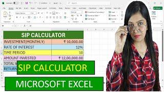 How to Create SIP Calculator in Microsoft Excel | SIP Return Calculator in Excel