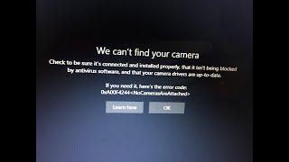 How to fix error code: 0xA00f4244 NoCamerasAreAttached for Lenevo Thinkpad 2021
