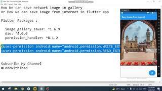 Download image from internet in flutter app || Save image from internet in flutter |Flutter packages