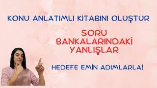 KPSS KONU ANLATIMLI KİTABINI OLUŞTUR & SORU BANKASINDAKİ YANLIŞLAR #kpss