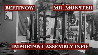 BEFITNOW Mr. Monster Assembly **IMPORTANT**