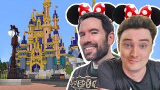 PERFECT DISNEY DAY  Minecraft Disney World with Andy and Luke | Minecraft x Disney Magic Kingdom