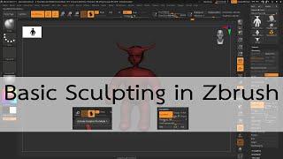 Basic Sculpting in Zbrush