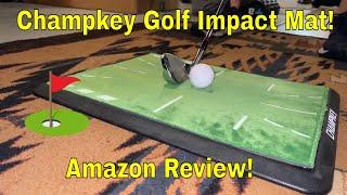 Champkey Golf Impact Hitting Mat Review! Amazon Golf Impact Mat Review! Best Golf Training Aid 2024!