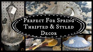 Perfect For Spring  Thrifted & Styled Decor #frenchcountry #cottagecore #thrifting #diy