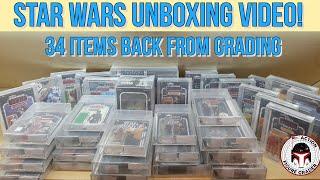 Star Wars Unboxing Video: 34 Items Back from Grading! | Vintage | Vintage Collection | Black Series