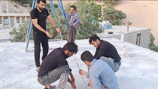 Nomadic Life  Caring for the Building & Fixing the Roof  | Hard Work to Protect the Family Shelter