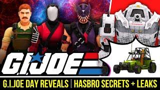 HUGE G.I.JOE DAY REVEALS! G.I.JOE Classified Secrets & Leaks from the Hasbro Team!