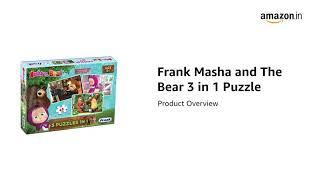 Frank Masha and The Bear Puzzles - 48 Pieces 3 in 1 Jigsaw Puzzles for Kids for Age 5 Years Old