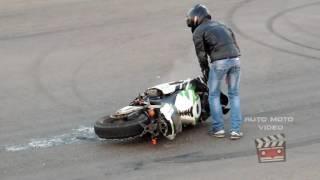 Мото драг, Авария на мотоцикле, страшная авария, Moto accidents