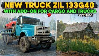 New Truck ZiL 133G40 in SnowRunner With Add-on For Both Cargo and Vehicles You Need to Try