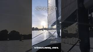 einklang.net on tour - greetz from #alster #hamburg #einklangNET #sailing #fockAFFE