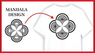 How to Create Simple and Easy Mandala Design in Corel Draw / Coreldraw Tutorial / CorelwaliSarkar