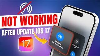 How to Fix AirDrop Not Working Problem on iOS 17 | Airdrop Files Not Receiving on iPhone