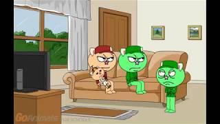 Happy tree friends evil flippy destroy the building and gets grounded and goodflippy gets ungrounded