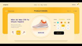 Creating e-commerce website page using HTML and CSS