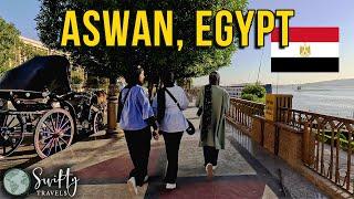 Walk with me in Aswan, Egypt  to Sharia as Souq Market السياحي