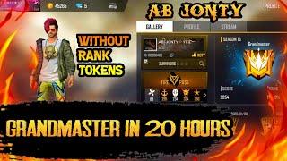 PUSHING FOR GRANDMASTER AGAIN - WITHOUT RANK TOKENS - AB.JONTY - GARENA FREEFIRE BATTLEGROUND