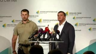 (English) Pavlo Petrenko, Arsen Avakov. Ukraine Crisis Media Center, 11th of August 2014