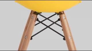 Стул детский желтый Eames DSW  430х540