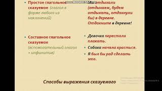 Урок русского языка в 11 классе. Выражение подлежащего и сказуемого.