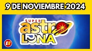 Resultado ASTRO LUNA sabado 9 de NOVIEMBRE de 2024