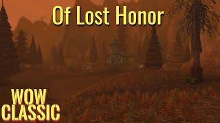 WoW Classic/Warrior leveling----Of Lost Honor/Tirion Fordring questline