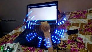 RGB LED POV (Persistence of vision)  Display - HELLO WORLD