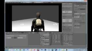 Blender Game Engine анимация в игре от третьего лица