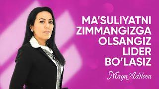 Ma'suliyatni zimmangizga olsangiz lider bo'lasiz