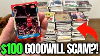 I WAS SCAMMED BUYING SPORTS CARDS COLLECTION FROM GOODWILL?!