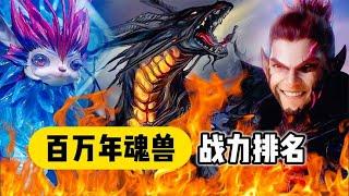 斗罗大陆：六只百万年魂兽实力排名，兽神帝天仅排第四！